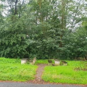 Rückwärtiger Parkplatz bei Wunstorf