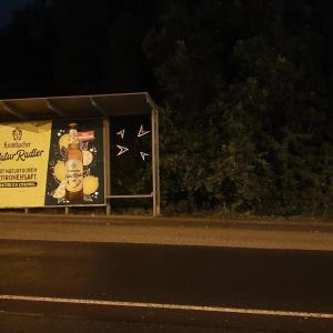 Ziemlich öffentlicher Ort für Vorführung